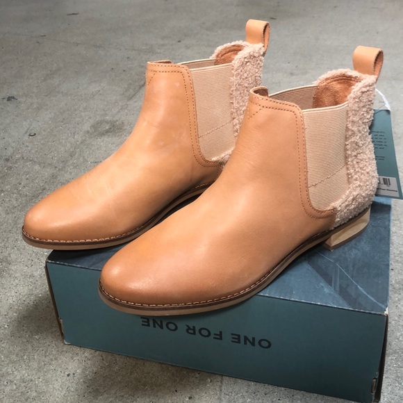 honey leather faux shearling women's ella booties